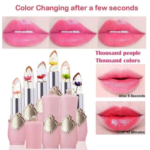 Crystal Jelly Flower Color Changing Lipstick