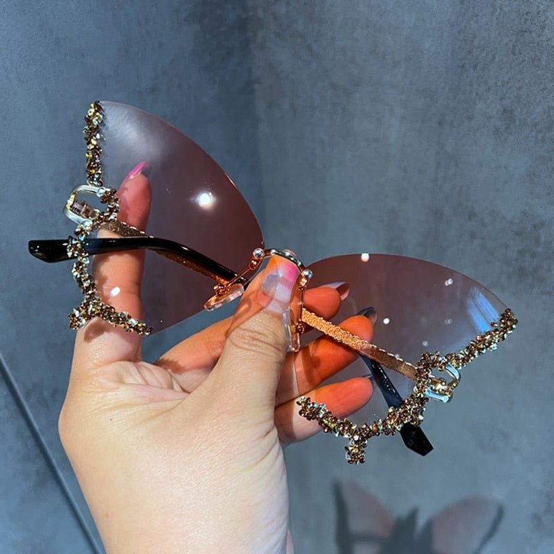 Diamond Butterfly Sunglasses