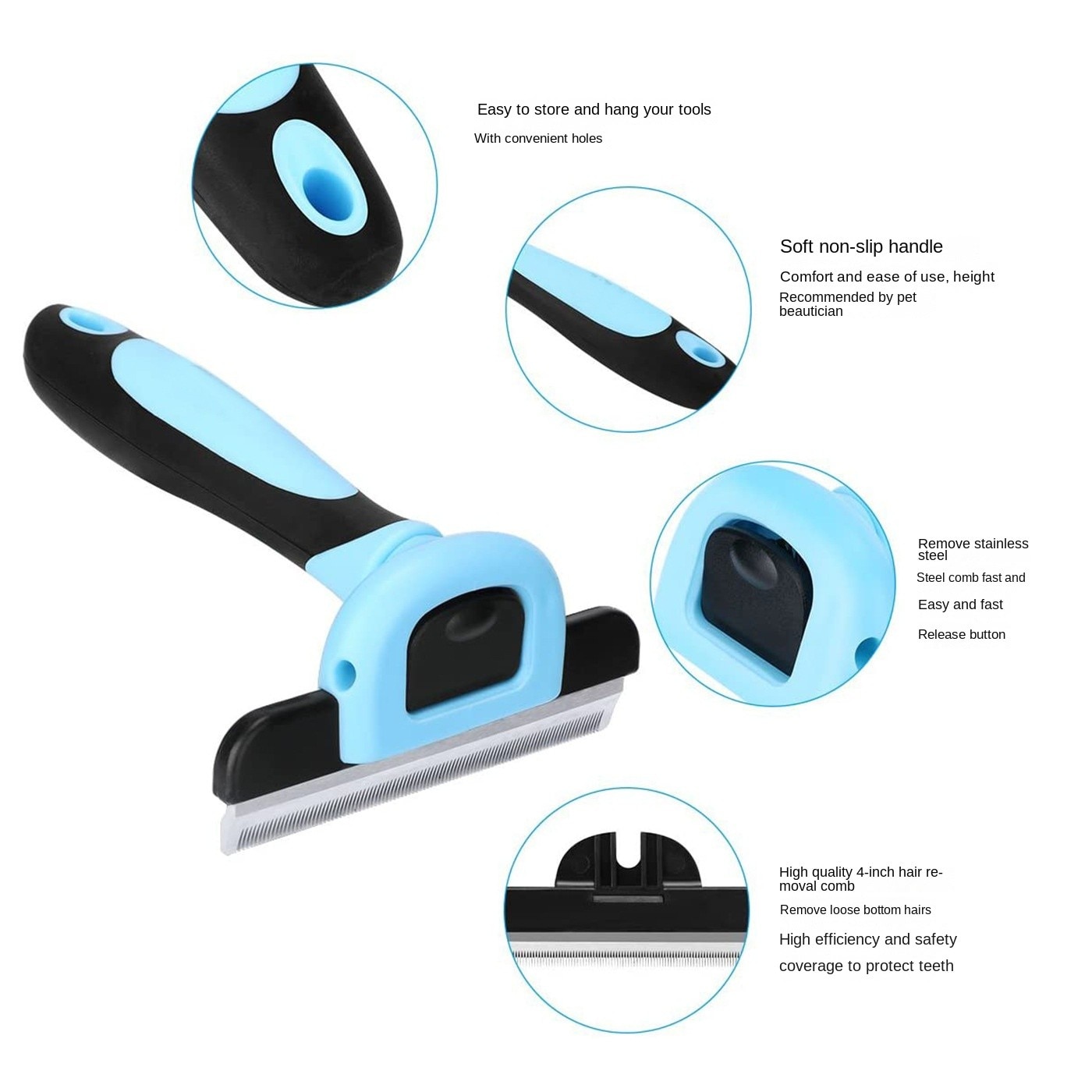 FluffGrab Pet Deshedding Tool 