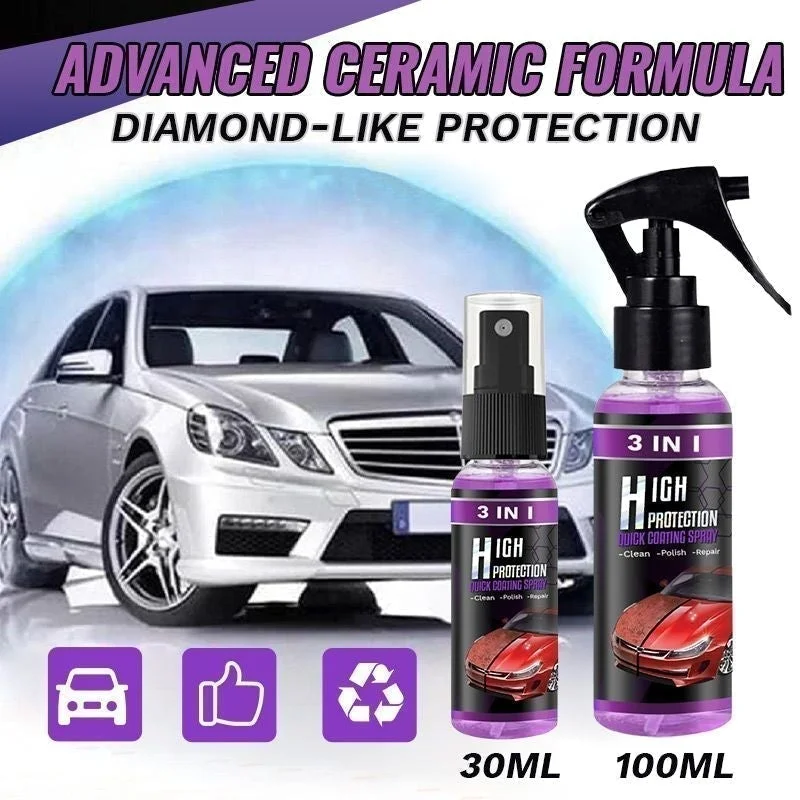 Hot Sale - 3 in 1 High Protection Quick Car Coating Spray (suitable for all colors car paint)