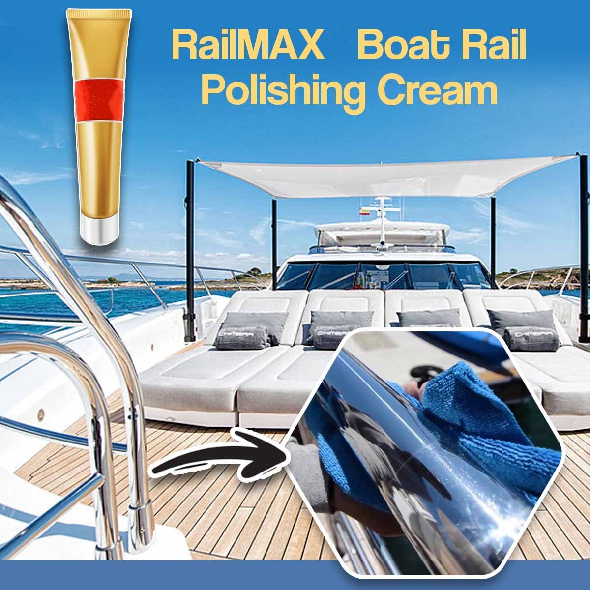 Hot Sale - PROMO 40% OFF - Boat Shine Rail Polishing Cream