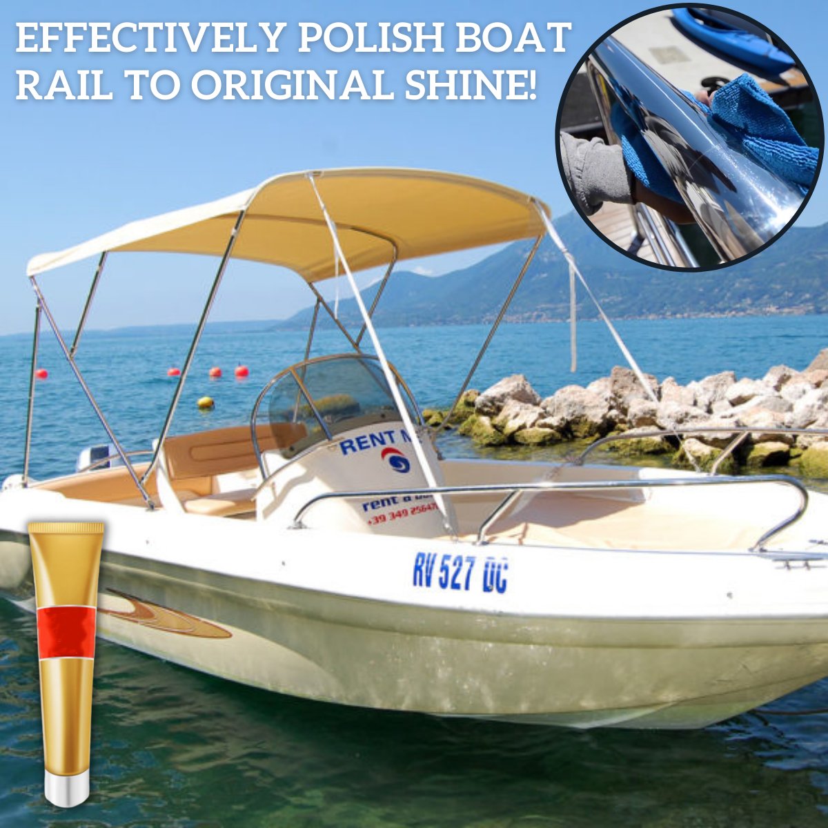 Hot Sale - PROMO 40% OFF - Boat Shine Rail Polishing Cream