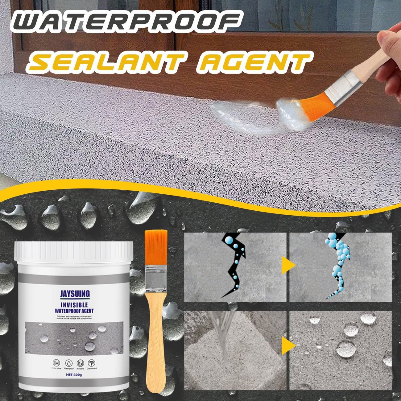 Hot Sale 50% OFF- Super Strong Invisible Waterproof Anti-Leakage Agent