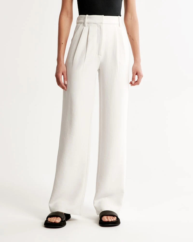 Icy Lightweight Tailored Wide Leg Pants