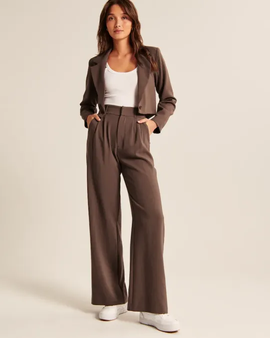 Icy Lightweight Tailored Wide Leg Pants