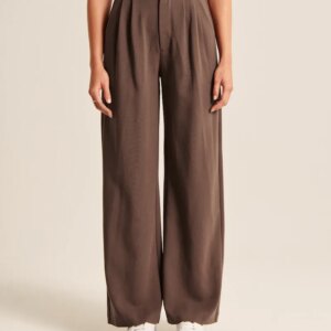 Icy Tailored Lightweight Wide-Leg Pants