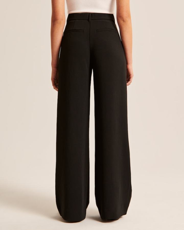 Icy Tailored Lightweight Wide-Leg Pants