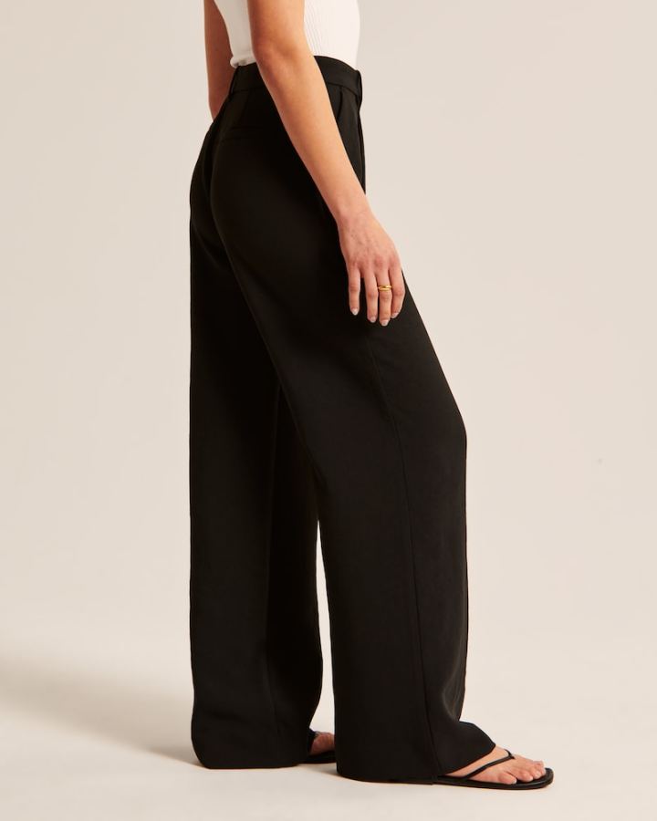 Icy Tailored Lightweight Wide-Leg Pants