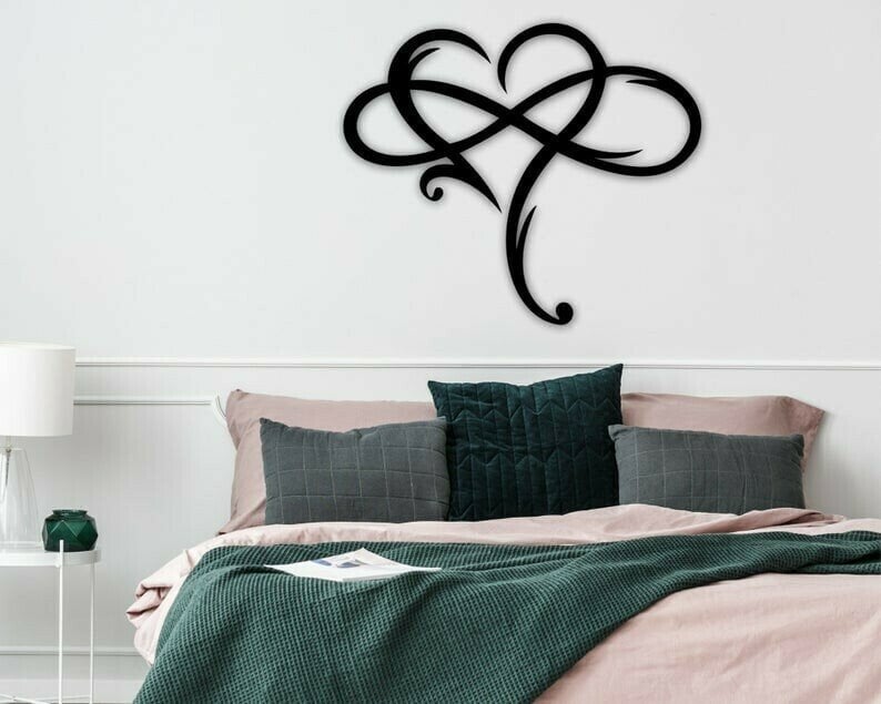 LAST DAY 49% OFF - Infinity heart - Steel wall decor Metal Wall art