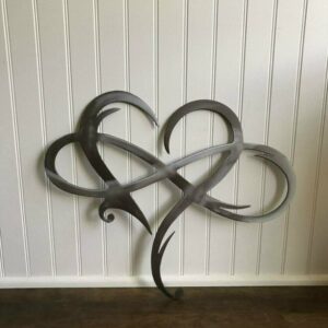 LAST DAY 49% OFF – Infinity heart – Steel wall decor Metal Wall art