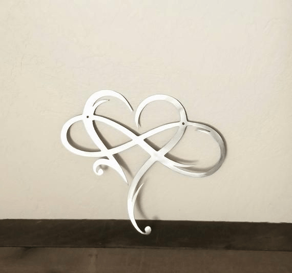 LAST DAY 49% OFF - Infinity heart - Steel wall decor Metal Wall art