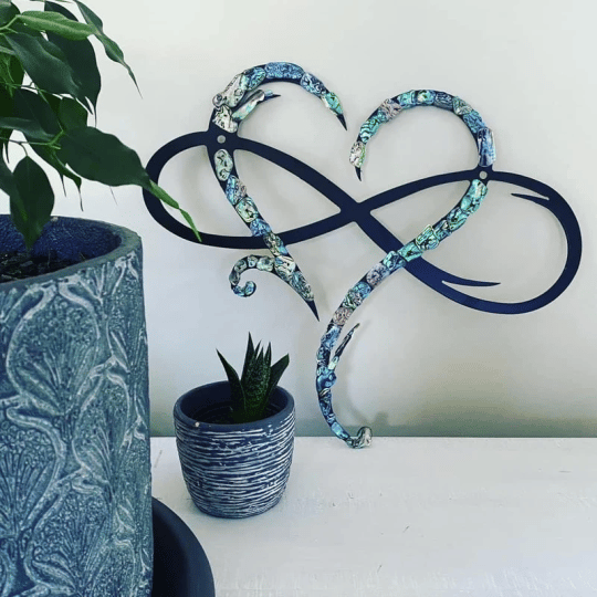 LAST DAY 49% OFF - Infinity heart - Steel wall decor Metal Wall art