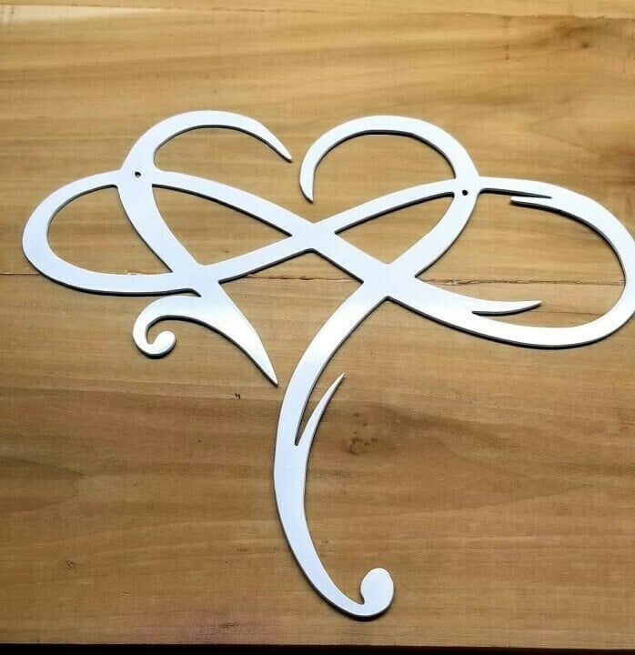 LAST DAY 49% OFF - Infinity heart - Steel wall decor Metal Wall art