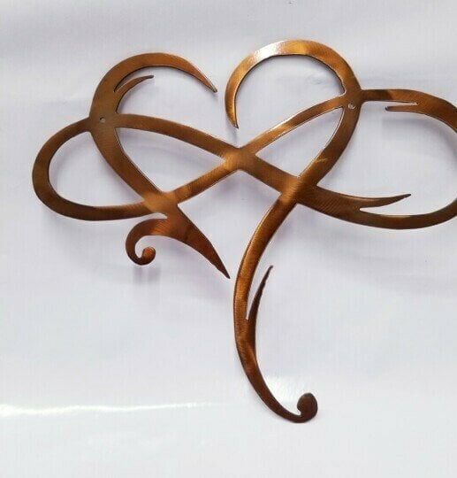 LAST DAY 49% OFF - Infinity heart - Steel wall decor Metal Wall art