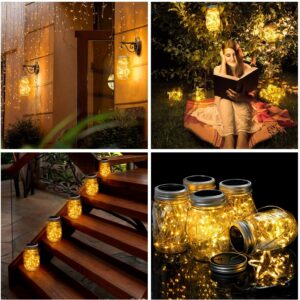 Last Day 49% OFF -  Mason Jar Solar Lights with 3 Light Colors