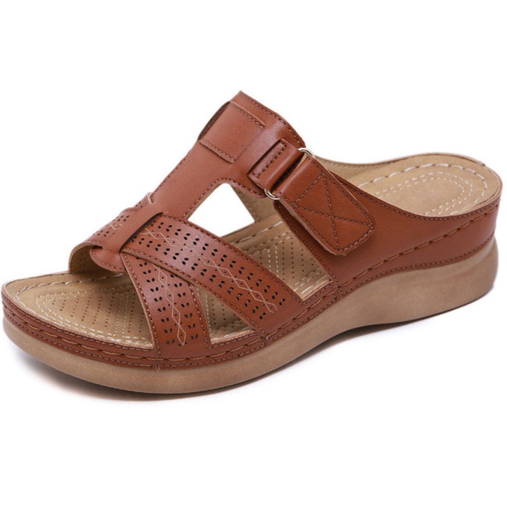 LAST DAY 49% OFF WOMEN PREMIUM LEATHER ORTHOPEDIC SANDALS