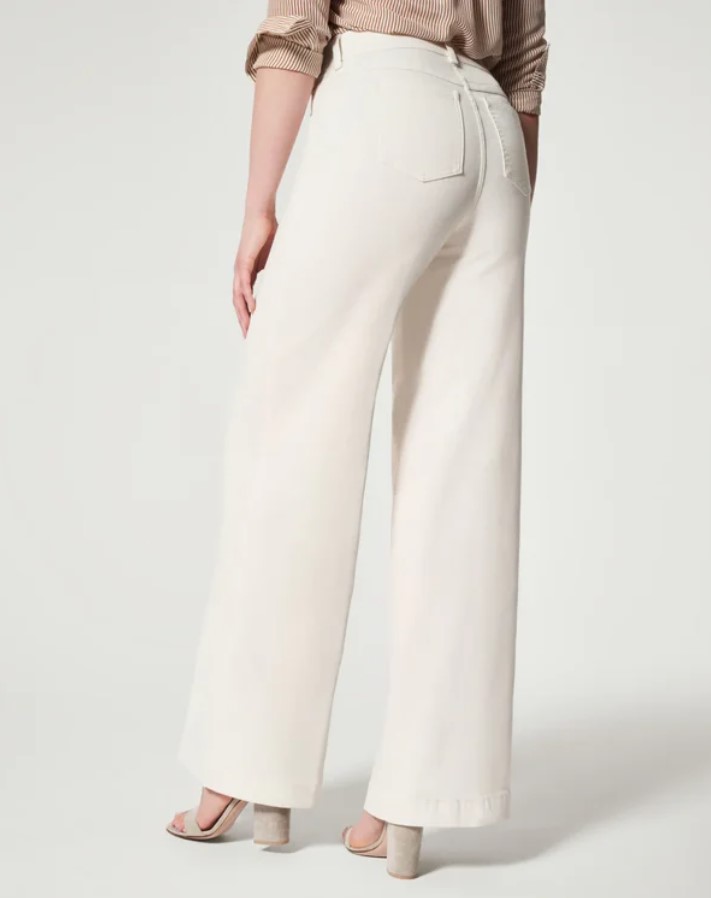 LAST DAY 50% OFF - Seamed Front Wide Leg Jeans