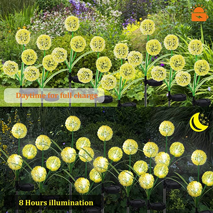 Last Day 70% - Dandelion Flower Solar Garden Lights