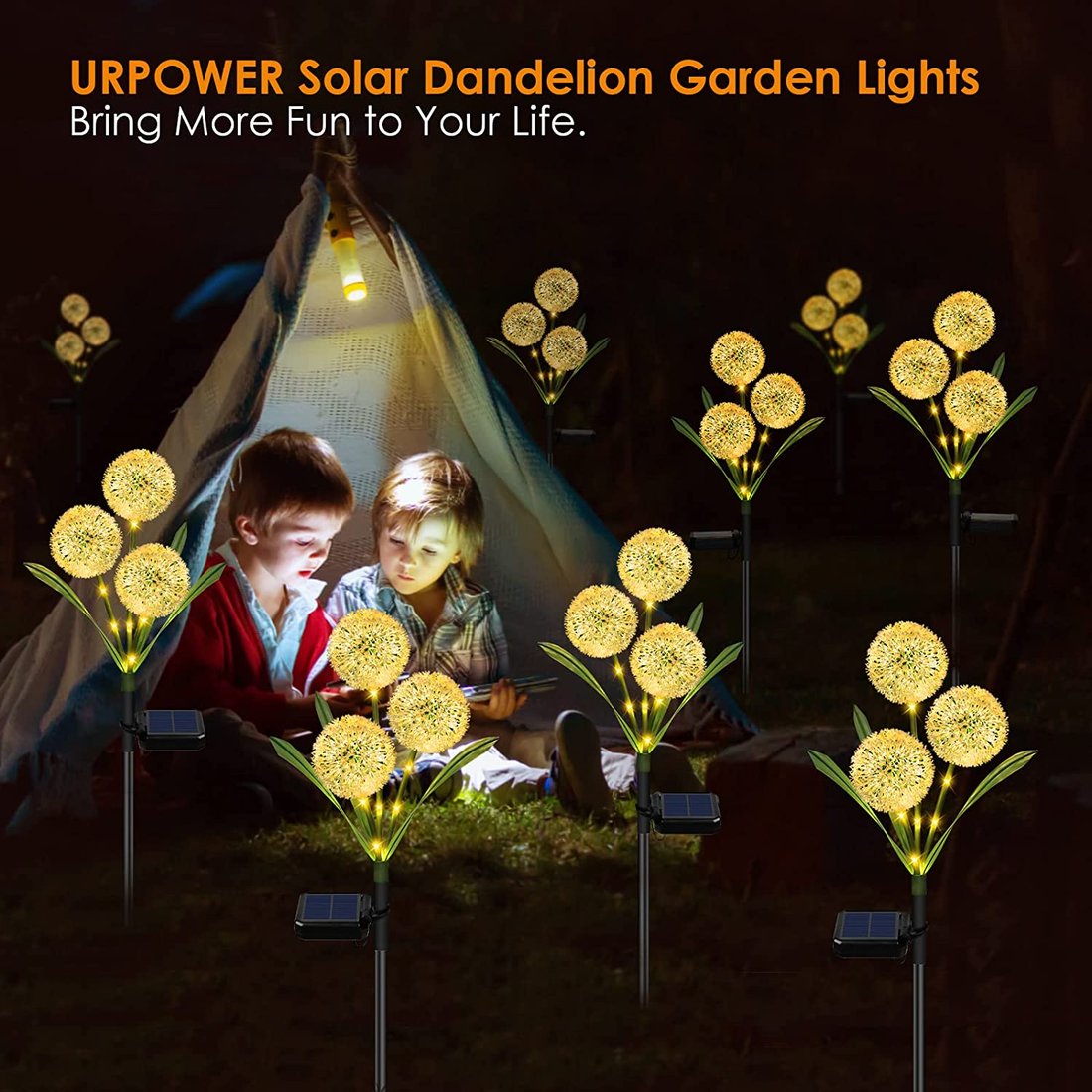 Last Day 70% - Dandelion Flower Solar Garden Lights