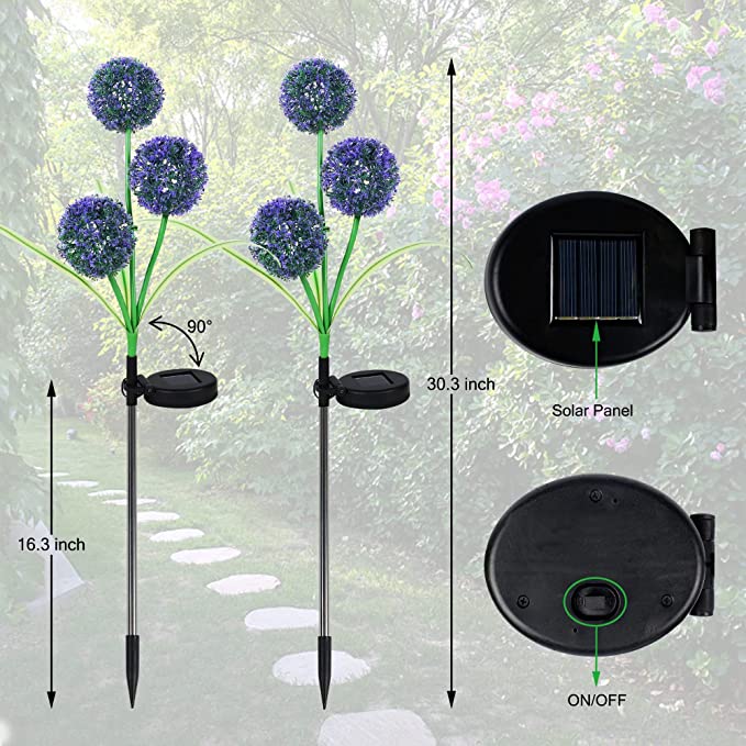 Last Day 70% - Dandelion Flower Solar Garden Lights