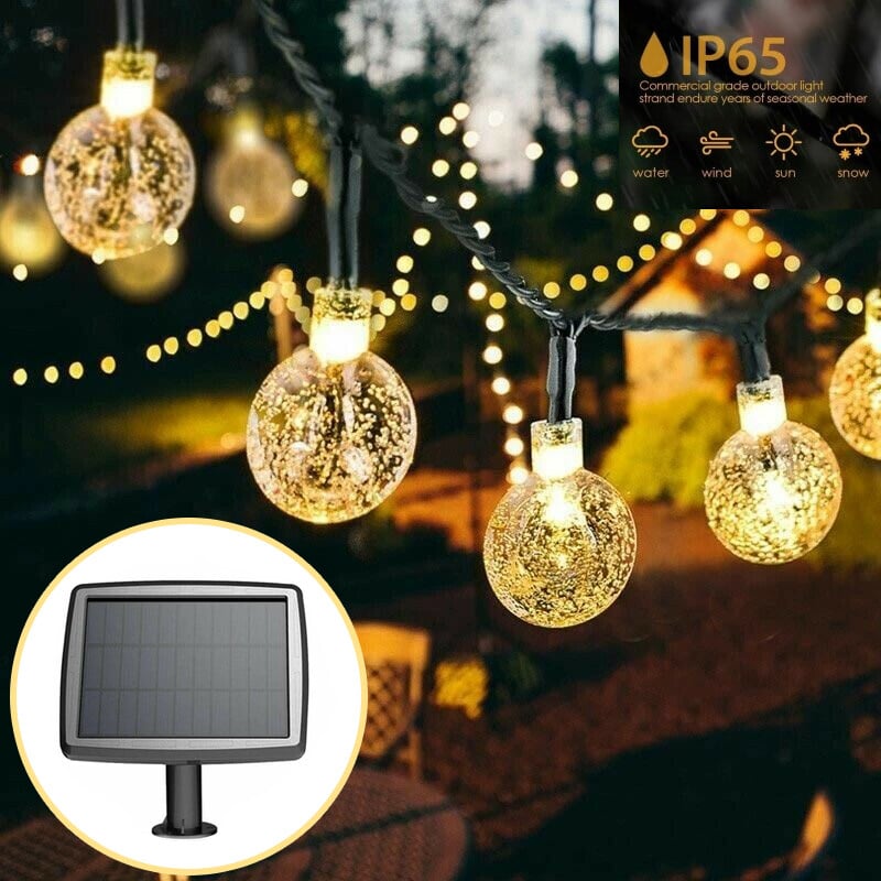 Last Day 70% OFF - Waterproof Solar Powered LED Outdoor String Lights