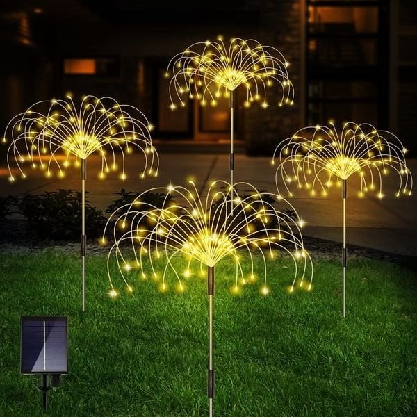 Shineshore Last Day 70%OFF- Waterproof Solar Garden Fireworks Lamp