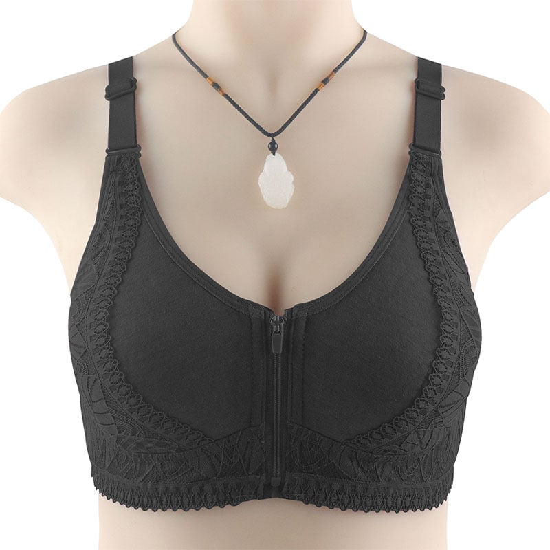 LAST DAY 80% OFF - WIRELESS ZIP FRONT FULL COVERAGE BRA