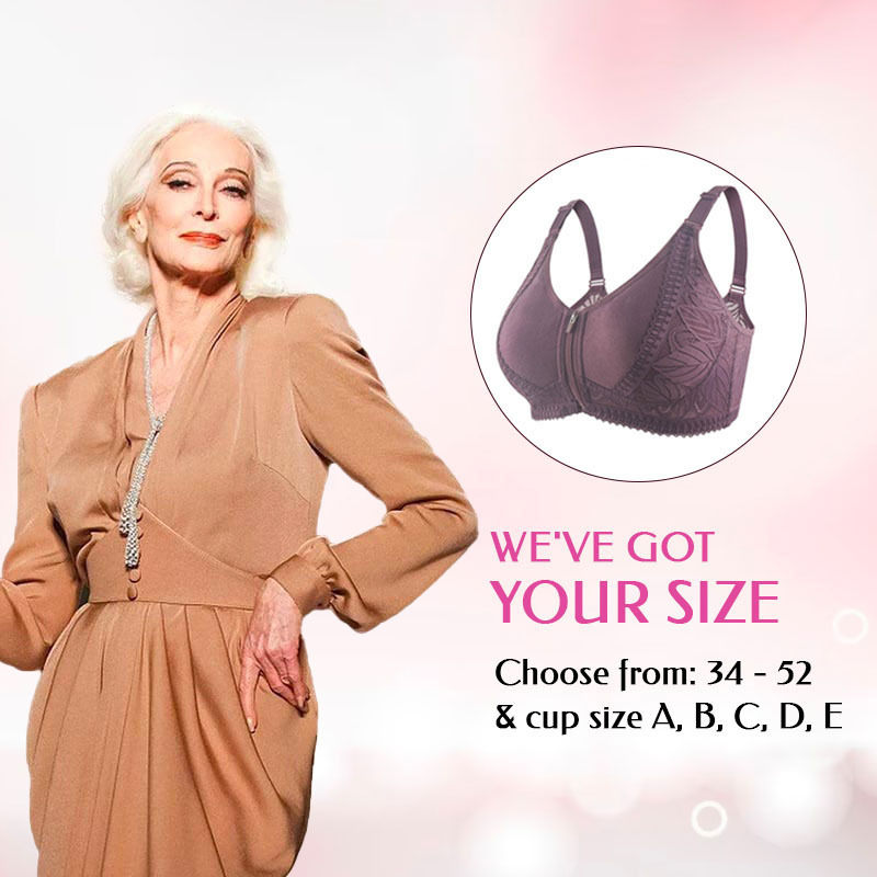 LAST DAY 80% OFF - WIRELESS ZIP FRONT FULL COVERAGE BRA