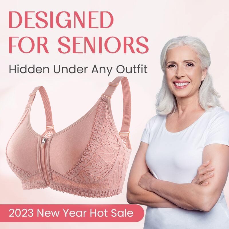 LAST DAY 80% OFF - WIRELESS ZIP FRONT FULL COVERAGE BRA