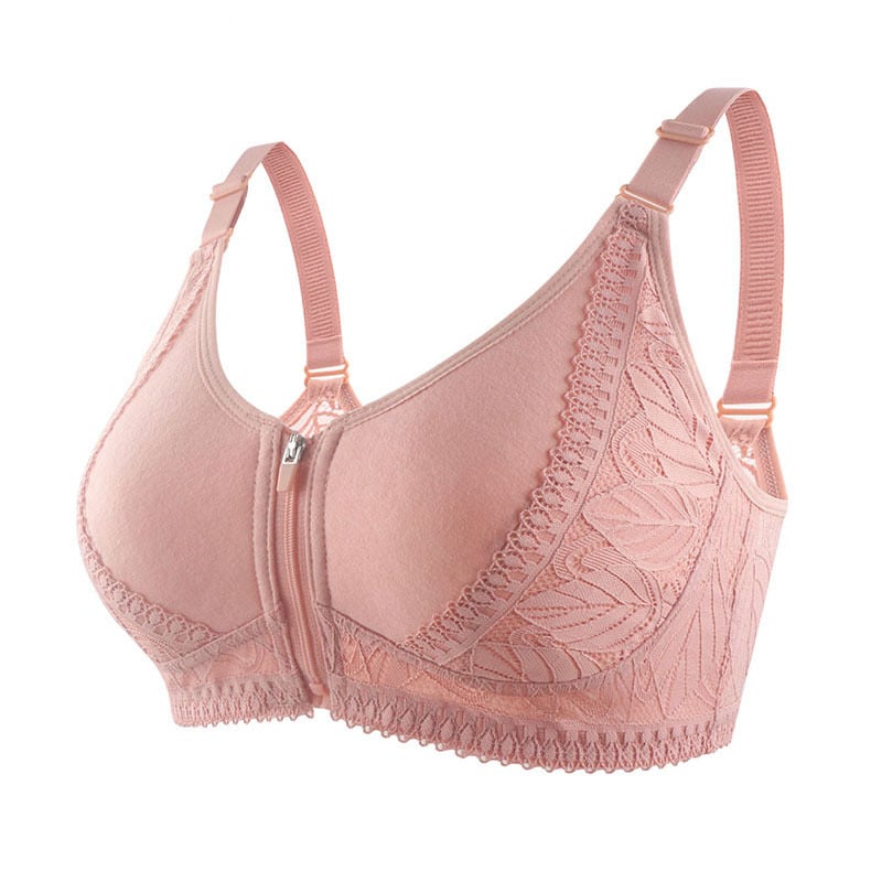 LAST DAY 80% OFF - WIRELESS ZIP FRONT FULL COVERAGE BRA