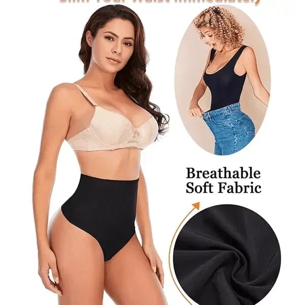 Last Day Offer - 60% OFF High Waist Tummy Control Thong Unleash your beauty