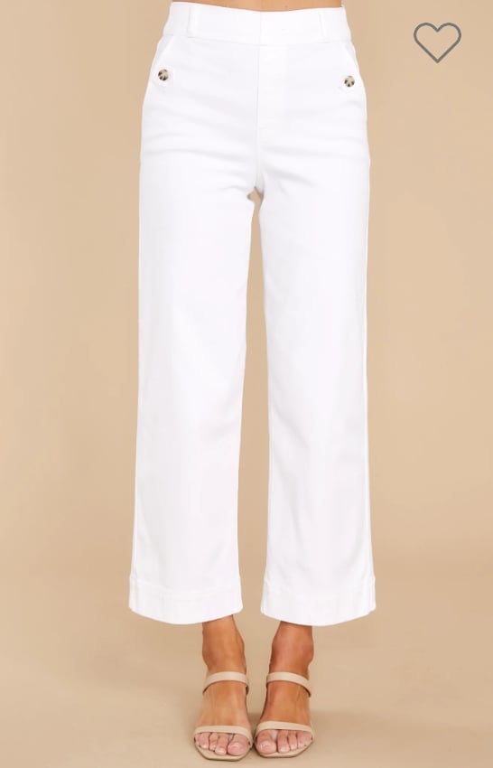 Last Day Promotion 49% - Stretch Twill Cropped Wide Leg Pants