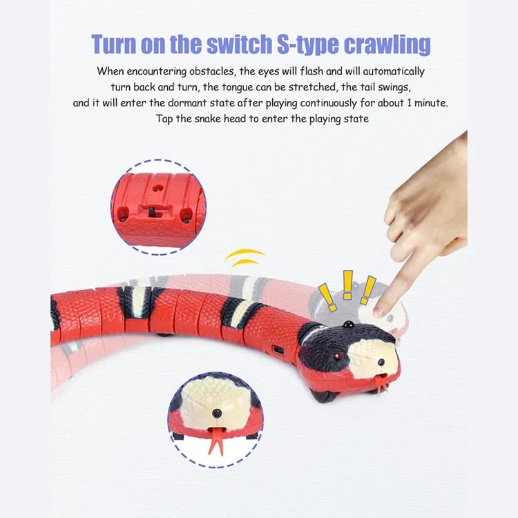 Last Day Promotion 68% OFF - Smart Sensing Snake Electron Interactive Cat Toys