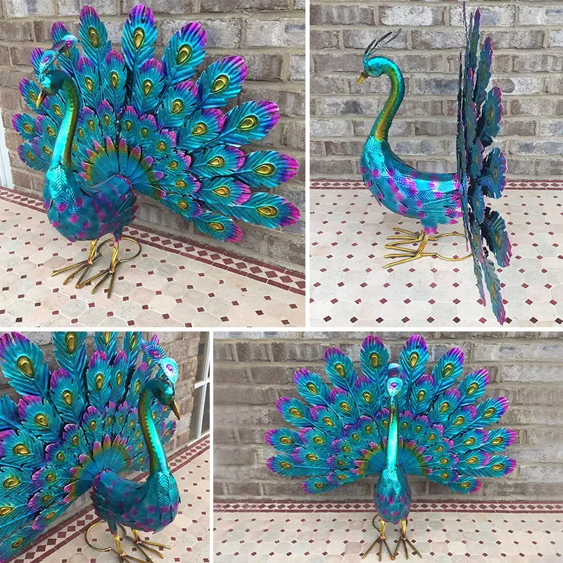 Last Day Promotion- SAVE 70% - Beautiful Peacock Statue Decor