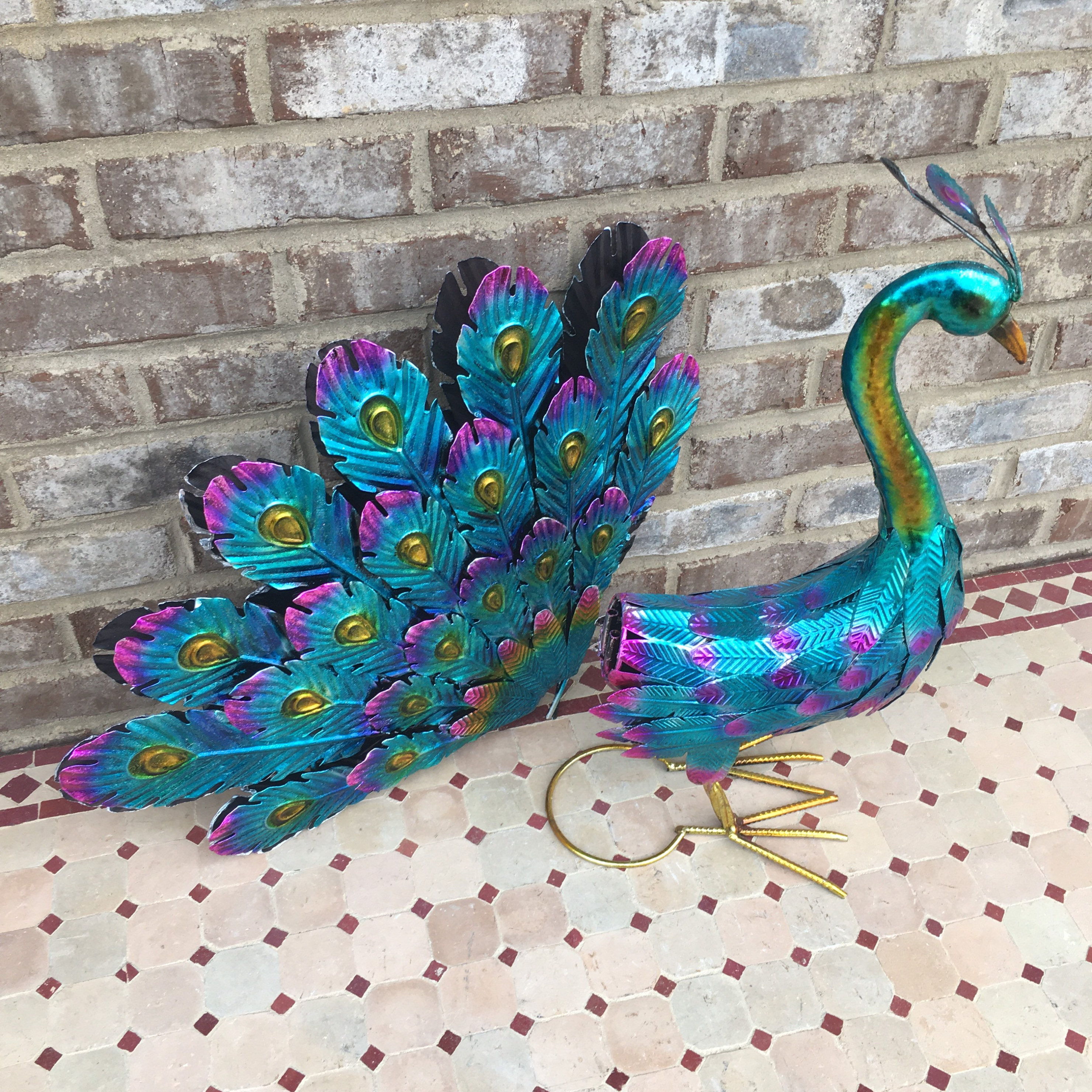 Last Day Promotion- SAVE 70% - Beautiful Peacock Statue Decor