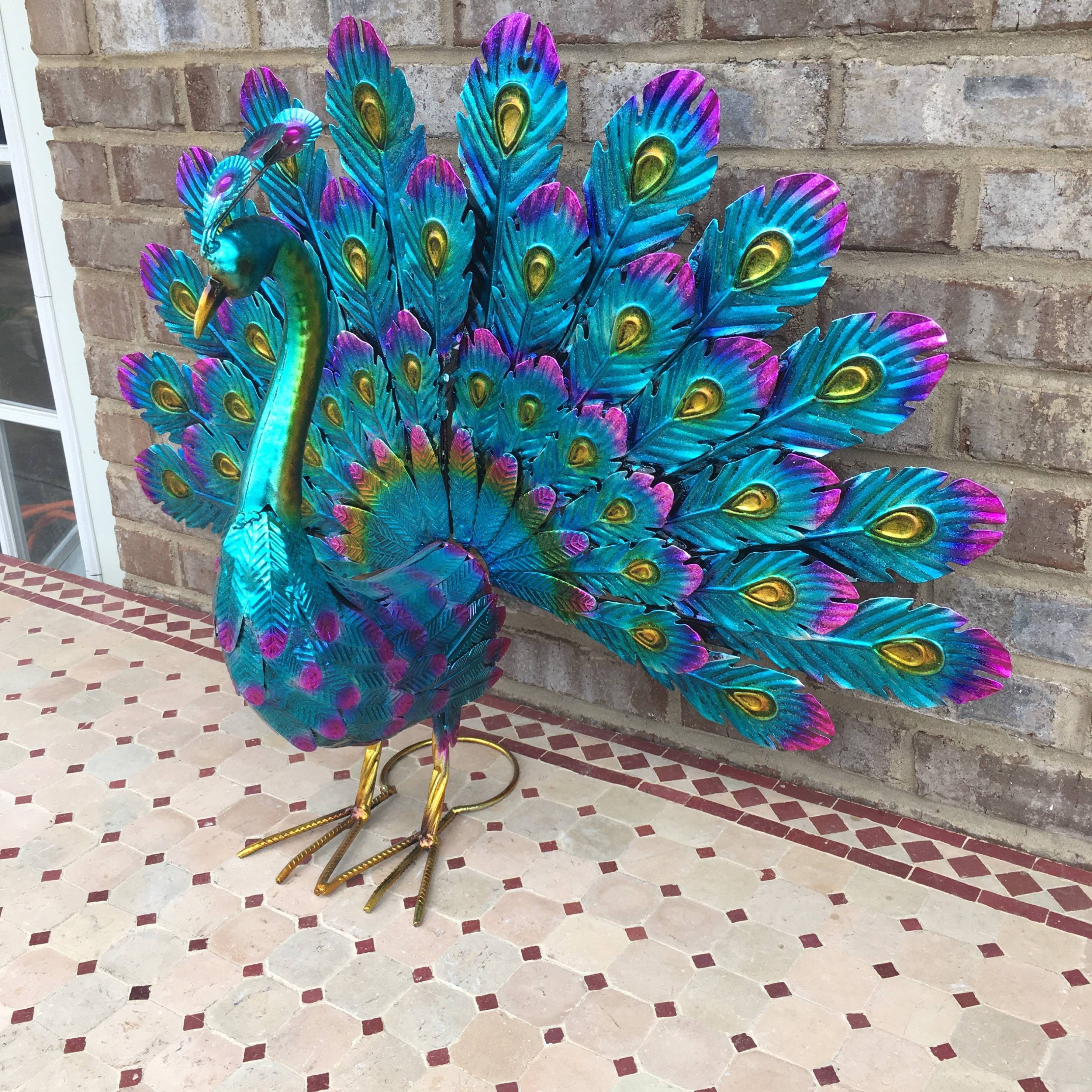 Last Day Promotion- SAVE 70% - Beautiful Peacock Statue Decor