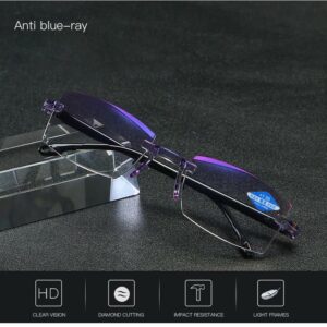 LAST DAY SALE 49% OFF – Sapphire High Hardness Anti-blue Progressive Far And Near Dual-Use Reading Glasses