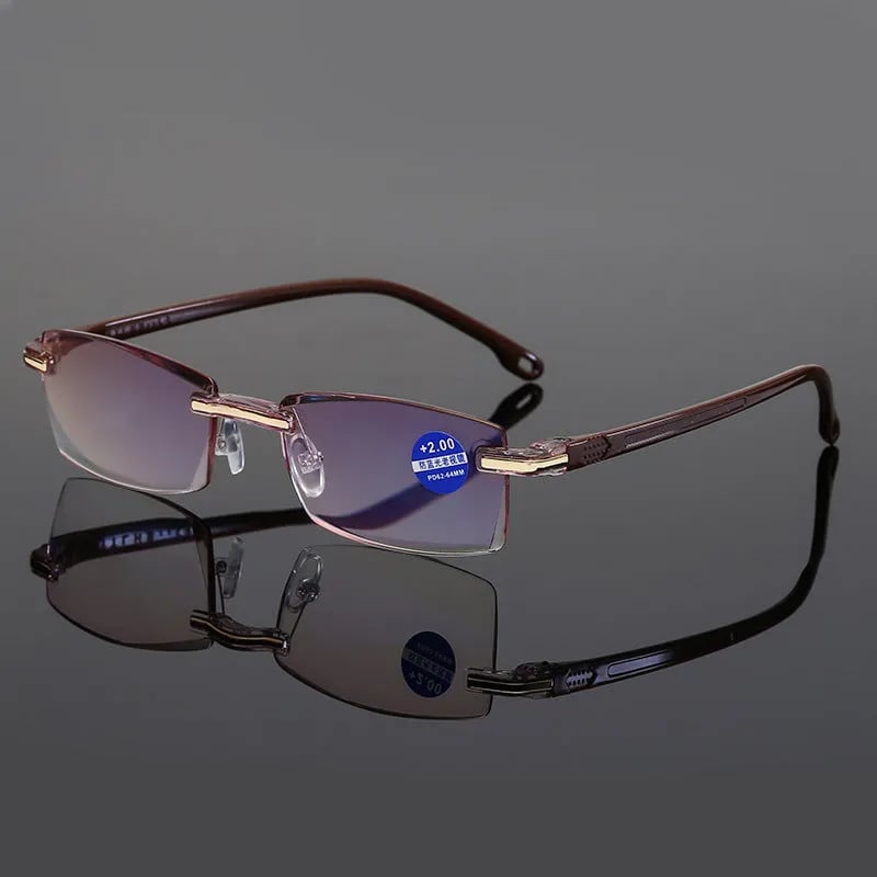 Mikyflyy LAST DAY SALE 49% OFF - Sapphire High Hardness Anti-blue Progressive Far And Near Dual-Use Reading Glasses