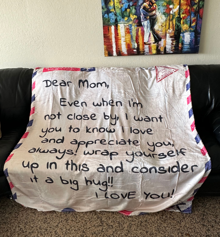 Letter to Mom Blanket