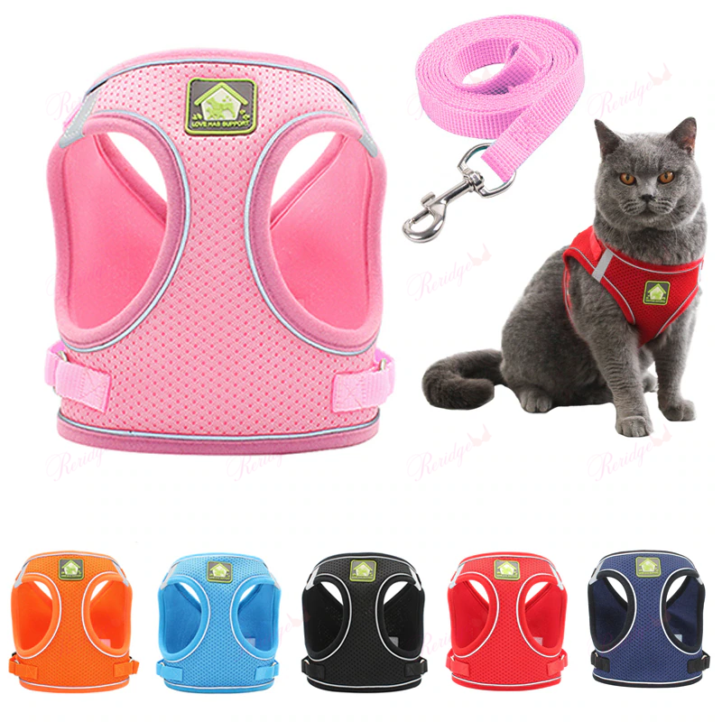 Luminous Cat Vest Harness and Leash Set