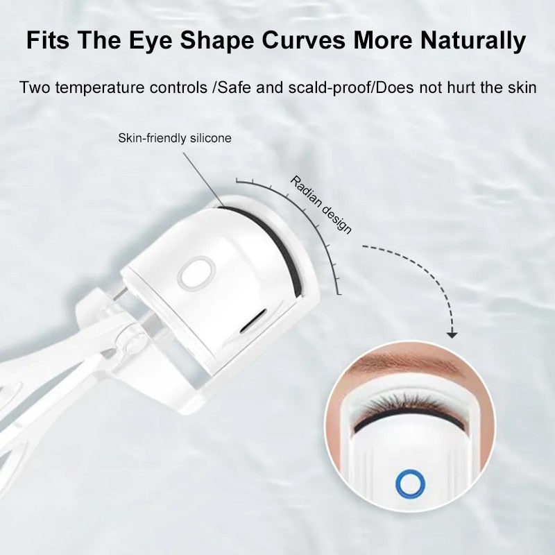 LuxeCurlPro Portable Electric Heated Eyelash Curler