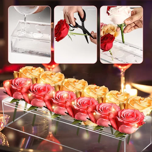 Luxury Party Decoration - Clear Acrylic Flower Vase