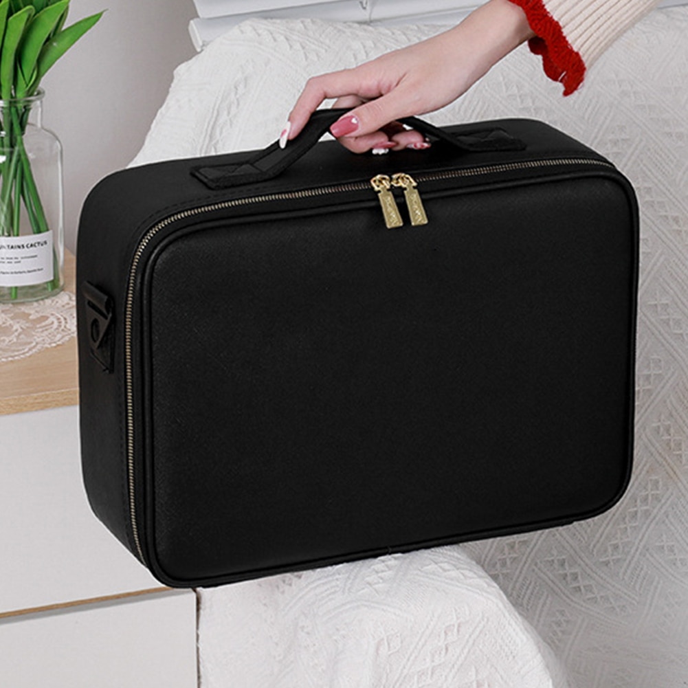 Cosmetic Travel Case With LED Mirror