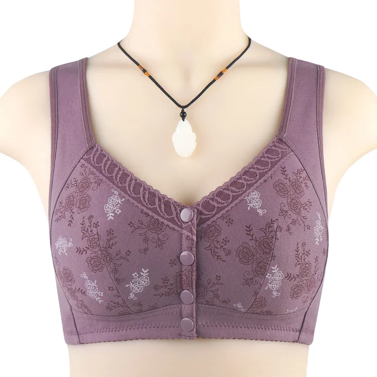 Mama Cotton Front Closure Bra