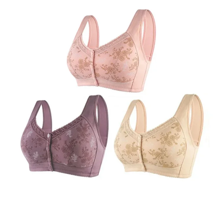 Mama Cotton Front Closure Bra