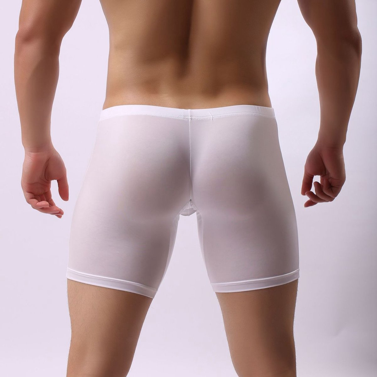 Men's Boxer Briefs Breathable Ice Silk Sports-Inspired Underwear