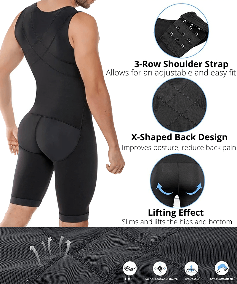 Men's Full Bodysuit Shapewear