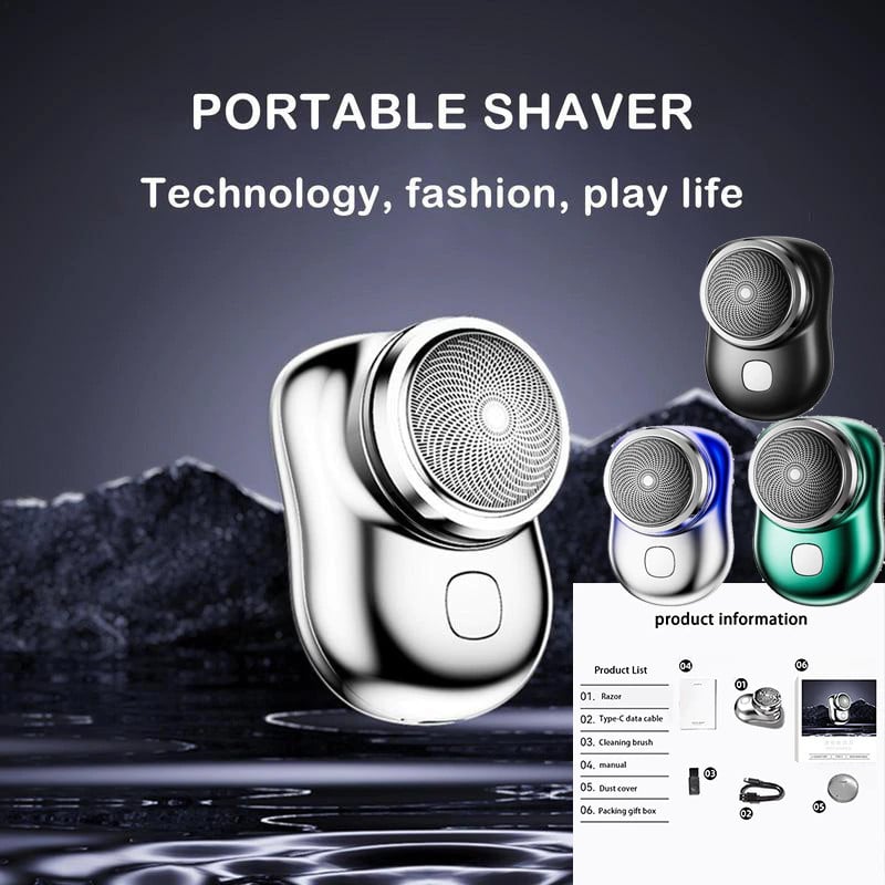 MINI-SHAVE PORTABLE ELECTRIC SHAVER - SAVE 50% OFF