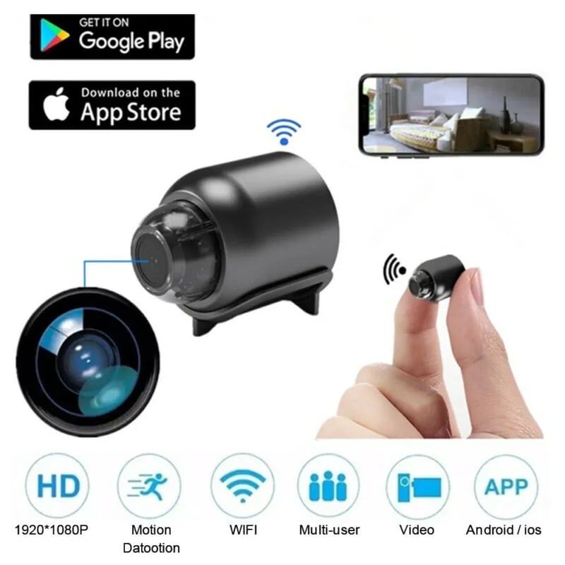 Mini WIFI Camera 1080P HD – Night Vision Included