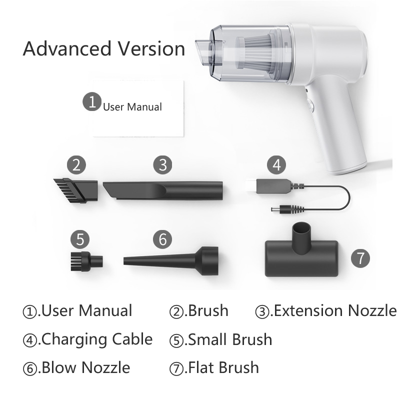 Comfmet Wireless Charging Handheld Vacuum